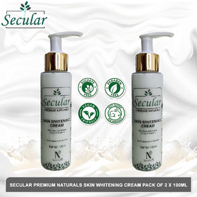 Secular Premium naturals skin whitening cream pack of 2 x 100ml