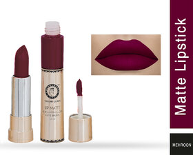 Colors Queen 2in1 Long Lasting Matte Lipstick (Mehroon)