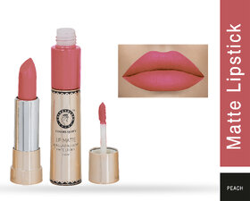 Colors Queen 2in1 Long Lasting Matte Lipstick (Peach)