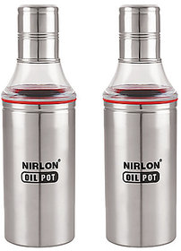 Nirlon Best Bpa Free Oil Dispensors For Women,Easy To Carry,Finish Pack Of 02 800Ml