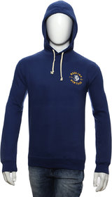 Red Line Blue Slogan Printed Full Sleeve Hoody Jacket