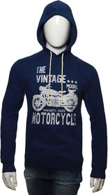 Red Line Blue Slogan Printed Full Sleeve Hoody Jacket
