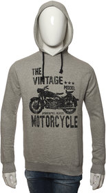 Red Line Grey Full Sleevee Sogan Printed Hoody Jacket