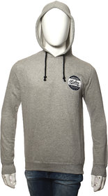 Red Line Grey Full Sleevee Sogan Printed Hoody Jacket