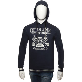 Red Line Navy Full Sleeve Printed Hoody Jacket