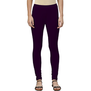                       Women's Violet Cotton Blend Leggings By Ww Won Now                                              