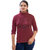 Women's Maroon Cotton Blend Sweatshirt By Ww Won Now