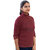 Women's Maroon Cotton Blend Sweatshirt By Ww Won Now