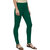 Women's Peacock Green Cotton Blend Leggings By Ww Won Now