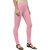 Women's Baby Pink Cotton Blend Leggings By Ww Won Now