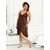 womens 2pc Sleepwear set 648A Babydoll  Panty Brown Night Dress new bedroom daily Limited Edition