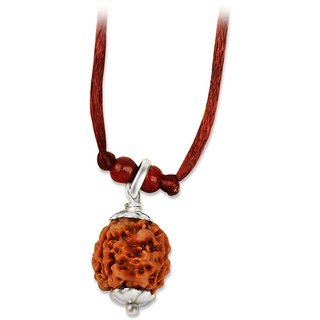                       Lab certified rudraksha beads natural pendant for girls and boys                                              