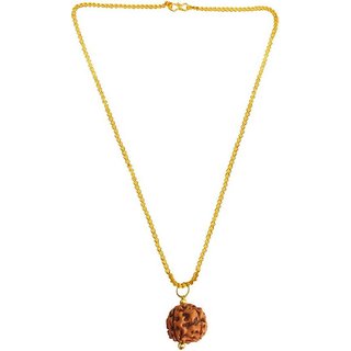                       Lab certified rudraksha beads natural pendant for girls and boys                                              