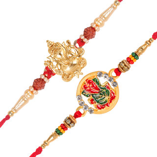 Vighnaharta Lord Mangalmurti and Pan Ganesh Rakhi Vighnaharta Lord Mangalmurti and Pan Ganesh Rakhi
