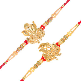 Vighnaharta Lord Ganpati and Lord Gajanan Rakhi Vighnaharta Lord Ganpati and Lord Gajanan Rakhi