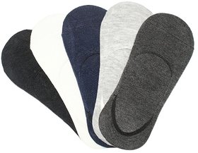 Concepts Pack of 5 Loafer Socks for Men (Assorted colours Code R)