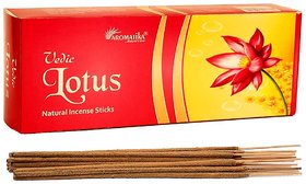 Aromatika Vedic Lotus Natural 250 gm Incense Sticks