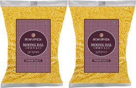 BIOAYURVEDA Moong Dal Dhuli With Premium Quality-2 kg (Pack of 2)
