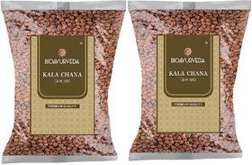 BIOAYURVEDA Kala Chana Sabut (Black Chickpeas) With Premium Quality-2 kg (Pack of 2)