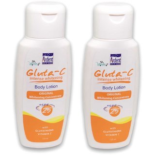                       GLUTA C Intense Whitening with SPF25 Body Lotion 125ml (Pack Of 2)                                              