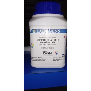 LABOGENS CITRIC ACID 500GM monohydrate LABOGENS CITRIC ACID 500GM monohydrate