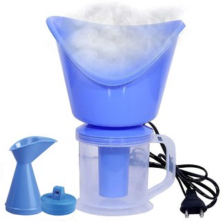                       Nose and Cough Steamer 3 in 1 Plastic Steam Vaporizer, Nozzle Inhaler, Facial Sauna, and Facial Steamer Machine                                              