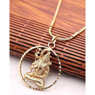 Lord shiva new arrivals gold pendant