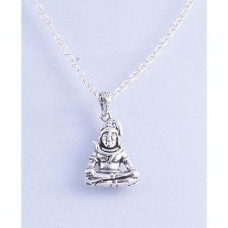                       Ceylonmine-silver plated shiva pendant religious hindu god ffor men and women gold plated brass pendant                                              