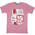 Boys Printed Pure Cotton T Shirt  (Multicolor, Pack of 3) blue,pink,red