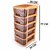MARKDEYAN Enterprise Plastic Free Standing Chest of 5XL Drawers (Finish Color - Brown) Plastic Free Standing Chest