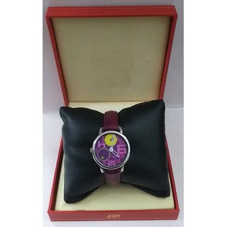 IMPORTED SII BRANDED Colorful Ladies Analog Watch - Purple Strap