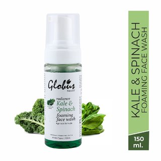                       Globus Naturals Kale  Spinach Foaming Cleanser                                              