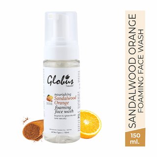                       Globus Naturals Sandalwood  Orange Foaming Face wash                                              