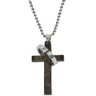 Buy M Men Style Jesus Christ Cross Pendant Locket for Boys and Girls Brass Black Stainless Steel God Pendant Online 299 from ShopClues