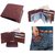 VINSAGE Men Brown Leather Bi-fold Wallet