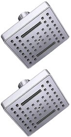 Drizzle 3x3 Square Waterfall Overhead Shower Without Arm - Set of 2 Pieces