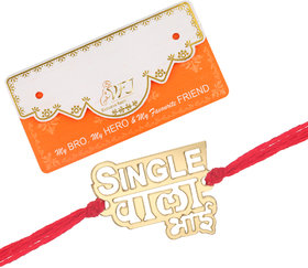 Vighnaharta  Single Wala Bhai Fancy Rakhi  VFJ1123RKG