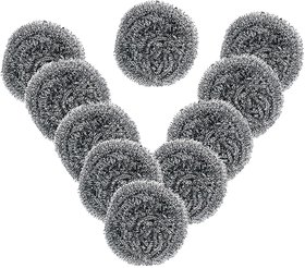 Lazywindow Stainless Steel Scrubber Pack of 10
