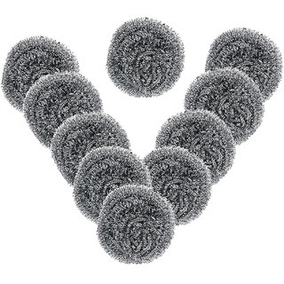 Lazywindow Stainless Steel Scrubber Pack of 10