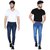 Ragzo Men's Slim Fit Multicolor Jeans