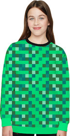Green Round Neck Sweatshirt For Girls By Ww Won Now