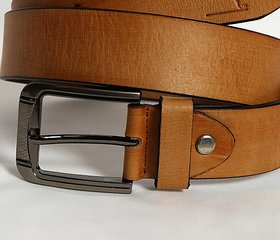 Red Line Men's Brown Leatherite Belt