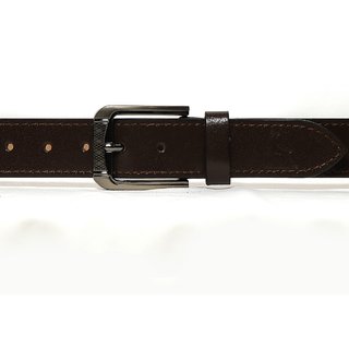 Red Line Men's Brown Leatherite Belt