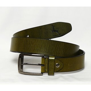 Red Line Men's Brown Leatherite Belt