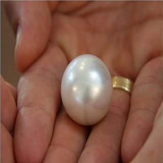                       Ceylonmine-5.5 ratti White moti Certified Pearl Gemstone for Men and Women                                              