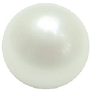                       Jaipur Gemstone-5.5 ratti Natural White Moti For Unisex Original Pearl Stone                                              
