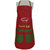 Sun Multiple Kitchen Apron with 2 Front Pockets for Male or Female - Red / Green (Good Food Good Life)