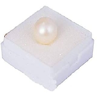                       Ceylonmine-Pearl Stone 100% Original with Lab Certified Card for man and woman 6.5 ratti                                              