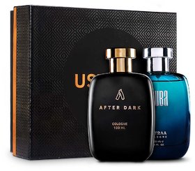 Ustraa Fragrance Gift Box - Scuba Cologne 100ml And After Dark Cologne 100ml