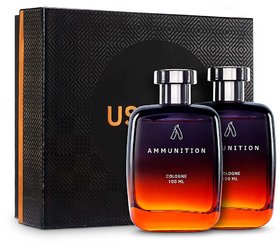 Ustraa Fragrance Gift Box - Ammunition Cologne 100ml - Set of 2